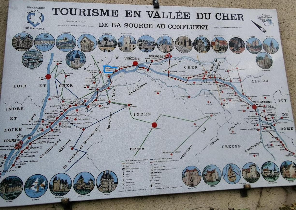 L'Echappee En Sologne Villa Mennetou-sur-Cher Exteriör bild